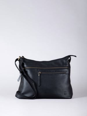 Winleigh Leather Shoulder Bag in Black