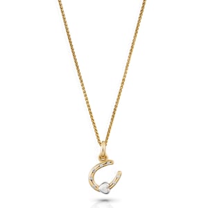 Orphelia 'Aurora' Women's 925 Sterling Silver Chain with Pendant - Silver/Gold ZH-7525/G