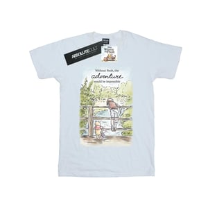 Disney Meisjes Winnie De Poeh Avontuur Katoenen T-Shirt (Wit)