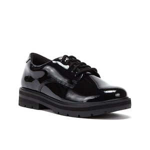 Clarks Prague Lace O Youth Patent Shoes