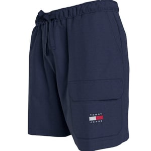 Korta Tommy Jeans herrtröjor med flagglogotyp