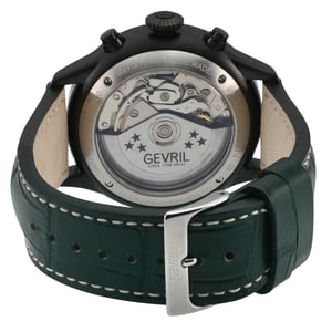 Gevril Vaughn Chronograph Olive Leather Swiss Automatic ETA 7750 Watch