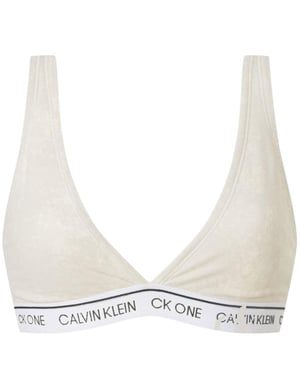 Calvin Klein CK One Triangle Bra -  Faded Red Grape