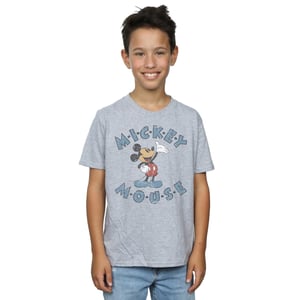 Disney Jongens Mickey Mouse Dash T-Shirt (Sportgrijs)
