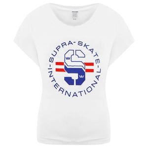 Supra Kortärmad Rund Hals Vit Herr Skate T-Shirt 192233 166