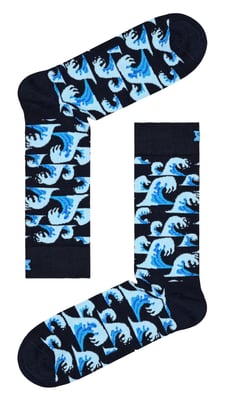 Happy Socks - Novelty Wave Design Socks | Great Gift - Waves