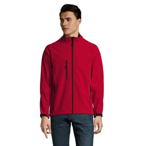 SOLS Heren Relax Soft Shell Jas (Peperrood)
