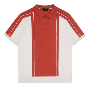 Ted Baker Jesty Heren Donkerrood Wollen Poloshirt
