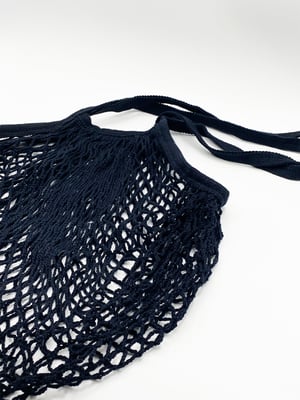 Cotton Net Bag in Black
