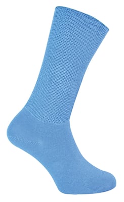 Extra Wide Bamboo Oedema Socks | Dr.Socks | Mens & Ladies | Socks for Swollen Feet Ankles Legs & Diabetics - Blue