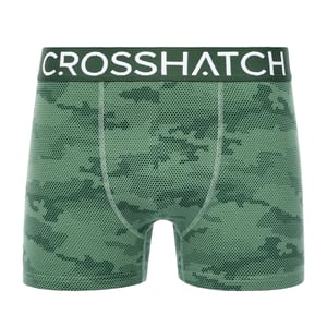 Crosshatch Heren Bresler Boxershorts (Set van 3) (Groen)