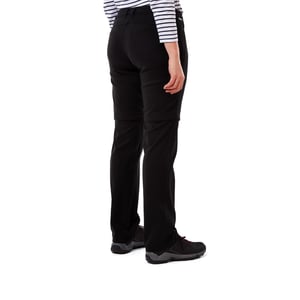 Craghoppers Womens/Ladies Kiwi Pro II Convertible Trousers (Black)