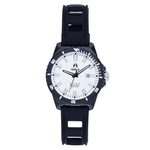 Shield Reef Bandhorloge met datum - zwart/wit