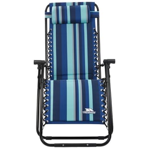 Trespass Glentilt Reclining Garden Chair/Recliner (Blue Stripe)