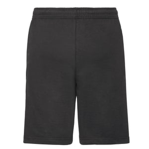 Fruit of the Loom Lichtgewicht uniseks shorts voor volwassenen (Zwart)