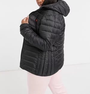 Ellesse Womens Plus Quilted Jacket In Black