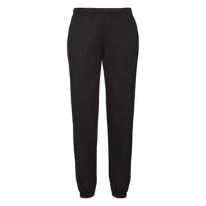 Fruit Of The Loom Heren Premium 70/30 Elastische Joggingbroek /Joggingsbroek (Zwart)