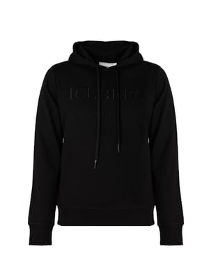 Iceberg Sweatshirt Hoodie Herr Svart