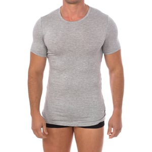 Mode Bamboe T-shirt korte mouw BKK1UTS03SI man