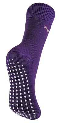 THMO - Ladies Cosy Thermal Slipper Bed Socks with Non Slip Grippers
