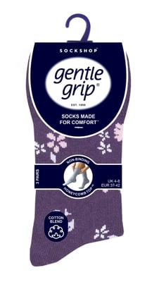 6 paar sokken zonder elastiek damessokken met zachte grip - SOLRH214