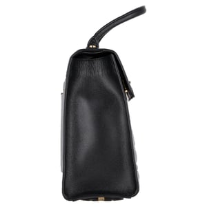 Charlotte Olympia Bogart Top Handle Bag with Gloves in Black Leather