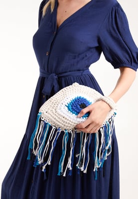 Evil Eye Tassel Bag