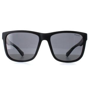 Polaroid Square Mens Matte Black Grey Polarized PLD 2155/S