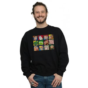 Disney Heren Toy Story Character Squares Sweatshirt (Zwart)