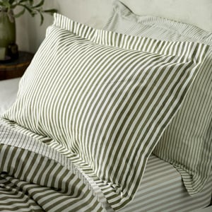 Yard Hebden Mélange Stripe Cotton Pillowcase Pair