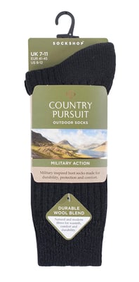 Mens Wool Military Action Army Style Outdoor Walking Socks for Boots