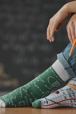 SPOX SOX - Mens & Ladies Mismatched Novelty Odd Socks - Back 2 School