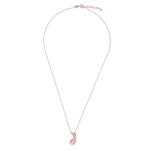 Orphelia 'Tilou' Dames 925 Sterling Zilveren Ketting met Hanger - Roze ZH-7441