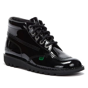 Kickers Kick Hi Womens Patent Boots - (Black)