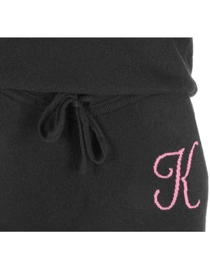 Crown Of Edinburgh Cashmere Track Pants Morningside Black K