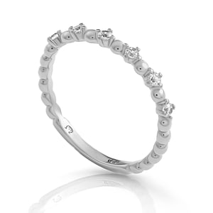 Orphelia 'Signature' Dames 925 Sterling Zilveren Ring - Zilver ZR-7535