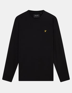 Lyle & Scott Gewoon T-shirt met lange mouwen in Zwart