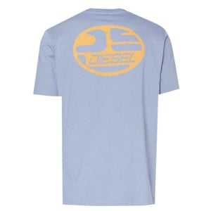Diesel Oval DS Logo Stonewash Blå T-shirt