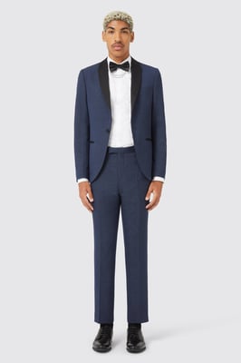 Neale Navy Jacquard Trouser TT x AM