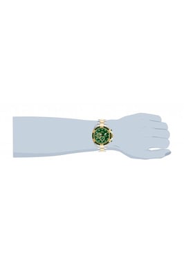 Invicta Bolt 25519 Heren Horloge - Quartz Uurwerk - Roestvrij Staal met groene Wijzerplaat - 52mm