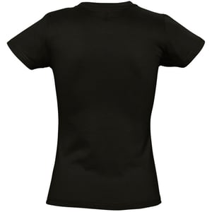 SOLS Womens/Ladies Imperial Heavy Short Sleeve T-Shirt (Deep Black)