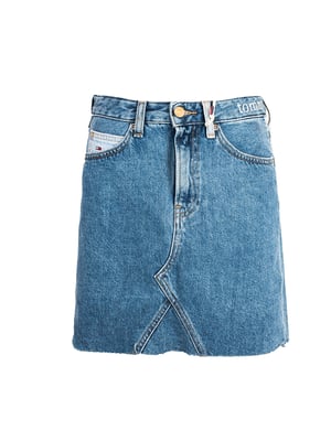 Tommy Jeans Kjol Dam Blå