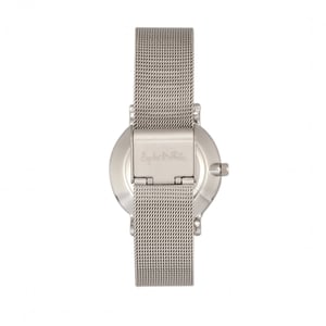 Sophie & Freda Savannah Mesh Bracelet Watch w/Swarovski Crystals