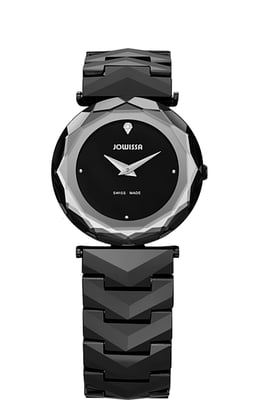 Jowissa: Womens Safira Diamond Black Watch