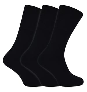 Bamboo Thermal Socks for Winter | THMO | Mens & Ladies Sizes | Warm Thick Bamboo Socks - Black