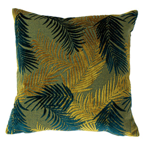 Paoletti Palmgrove Velvet Jacquard Feather Filled Cushion