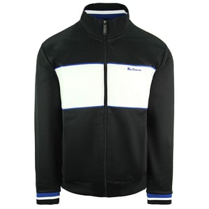 Ben Sherman zwart trainingsjack met panelen voor heren