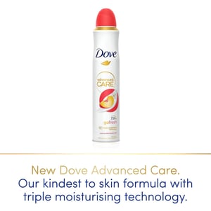 Dove Advanced Care Go Fresh AntiPerspirant Spray Peach & White Blossom, 3x200ml