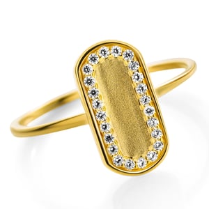 Orphelia 'Malaga' Women's 925 Sterling Silver Ring - Gold ZR-7573/G