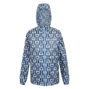 Regatta Womens/Ladies Orla Kiely Tall Flowers Packaway Waterproof Jacket (Navy)